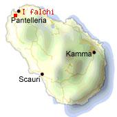 Dammusi I Falchi - Carte de Pantelleria. 