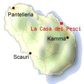 Casa dei Pesci - Mappa di Pantelleria. 