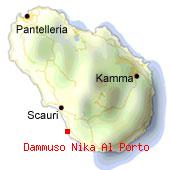 Dammuso Porto di Nika - Map of Pantelleria. 