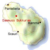 Dammuso Bukkuram - Mappa di Pantelleria. 