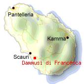 Dammusi di Francesca - Mappa di Pantelleria. 