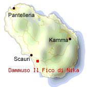 Dammuso Il Fico di Nika - Mappa di Pantelleria. 