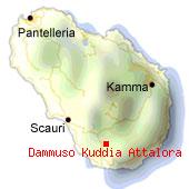 Dammuso Kuddia Attalora - Mappa di Pantelleria. 