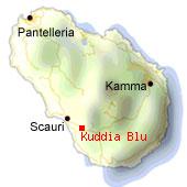 Kuddia Blu - Mappa di Pantelleria. 