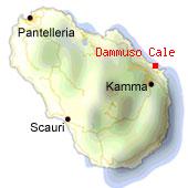 Dammuso Cale - Mappa di Pantelleria. 