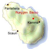 Dammuso Mueggen Basso - Mappa di Pantelleria. 