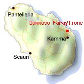 Dammuso Faraglione - Mappa di Pantelleria. 