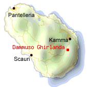 Dammuso Ghirlanda - Karte von Pantelleria. 