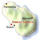 Dammusi La Vela - Mappa di Pantelleria. 