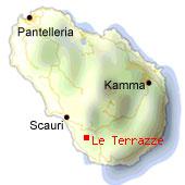 Le Terrazze - Mappa di Pantelleria. 