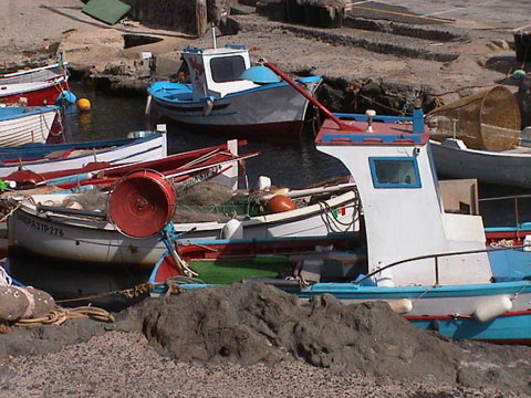 Barche di pescatori a Gadir.