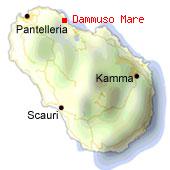 Dammuso Sea - Map of Pantelleria. 