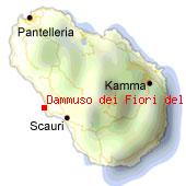 Dammusi dei Fiori - Karte von Pantelleria. 
