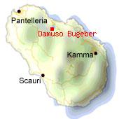 Dammuso Bugebber - Mappa di Pantelleria. 