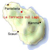 La Terrazza sul Lago - Mappa di Pantelleria. 