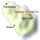 Dammuso Cittadella - Mappa di Pantelleria. 