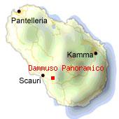 Dammuso Panoramico - Mappa di Pantelleria. 