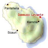 Dammuso Levante - Mappa di Pantelleria. 